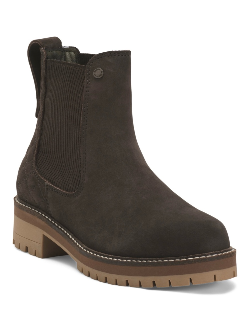 Barbour Brown Suede Chelsea Boots Size UK3/US5.5